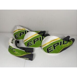 Callaway Epic Flash Driver, Fairway, Hybrid Cover 4pc "SET"‎ Very Good Cond